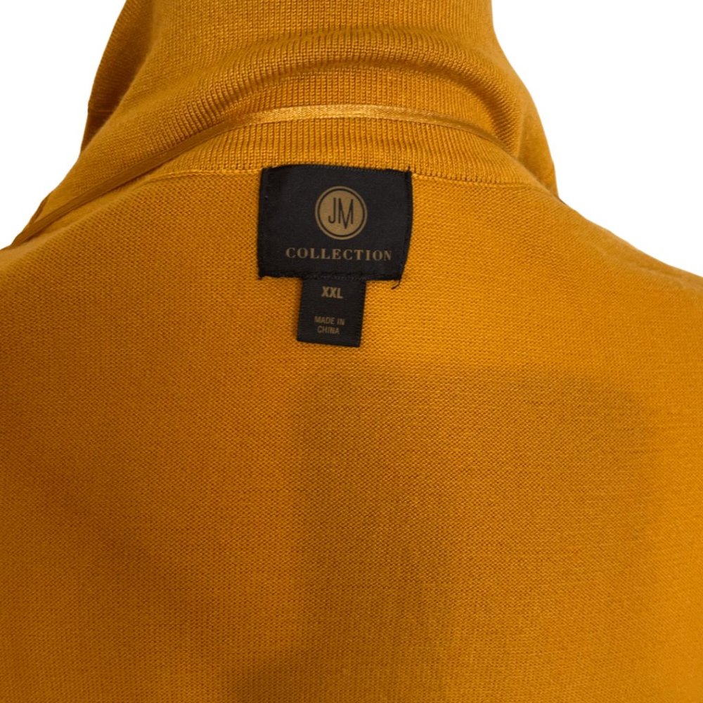 JM Collection Mustard Yellow Sweater XXL - Picture 4 of 5